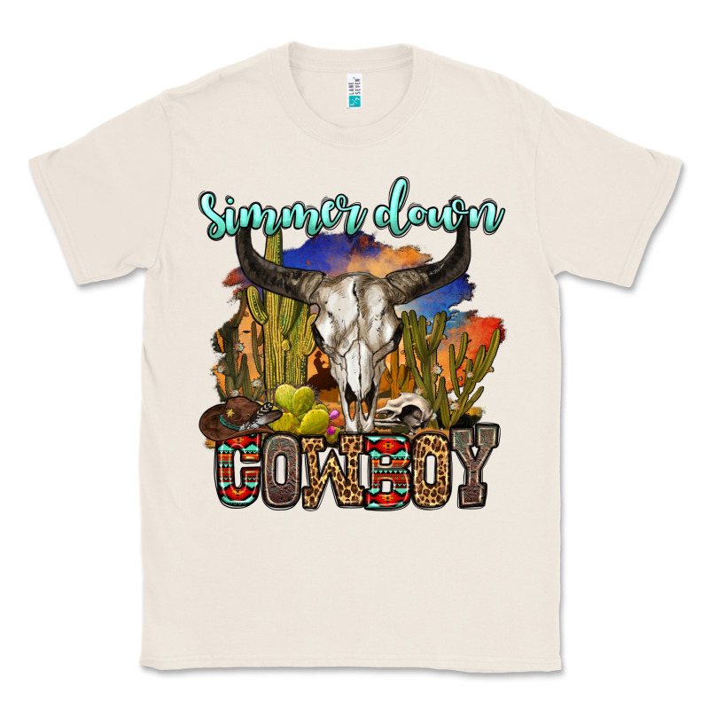 Simmer Down Cowboy Classic Tee by OliviaCreatesArt | Teevron