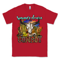 Red simmer down cowboy Classic Tee - OliviaCreatesArt