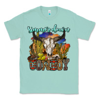 Seafoam simmer down cowboy Classic Tee - OliviaCreatesArt