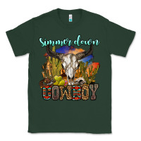 Sports Green simmer down cowboy Classic Tee - OliviaCreatesArt