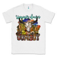White simmer down cowboy Classic Tee - OliviaCreatesArt