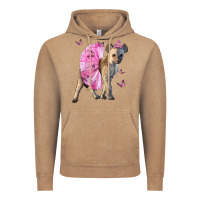 Vintage Coffee Baby Hyena With Tutu Vintage Hoodie - LillyAllenDesigns