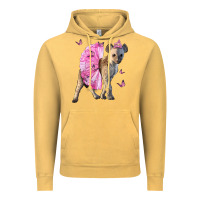 Vintage Mustard Baby Hyena With Tutu Vintage Hoodie - LillyAllenDesigns
