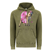 Vintage Olive Baby Hyena With Tutu Vintage Hoodie - LillyAllenDesigns