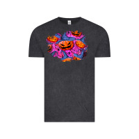Vintage Black halloween pumpkin patch  4 Vintage Tee - BundleAndBundleShop