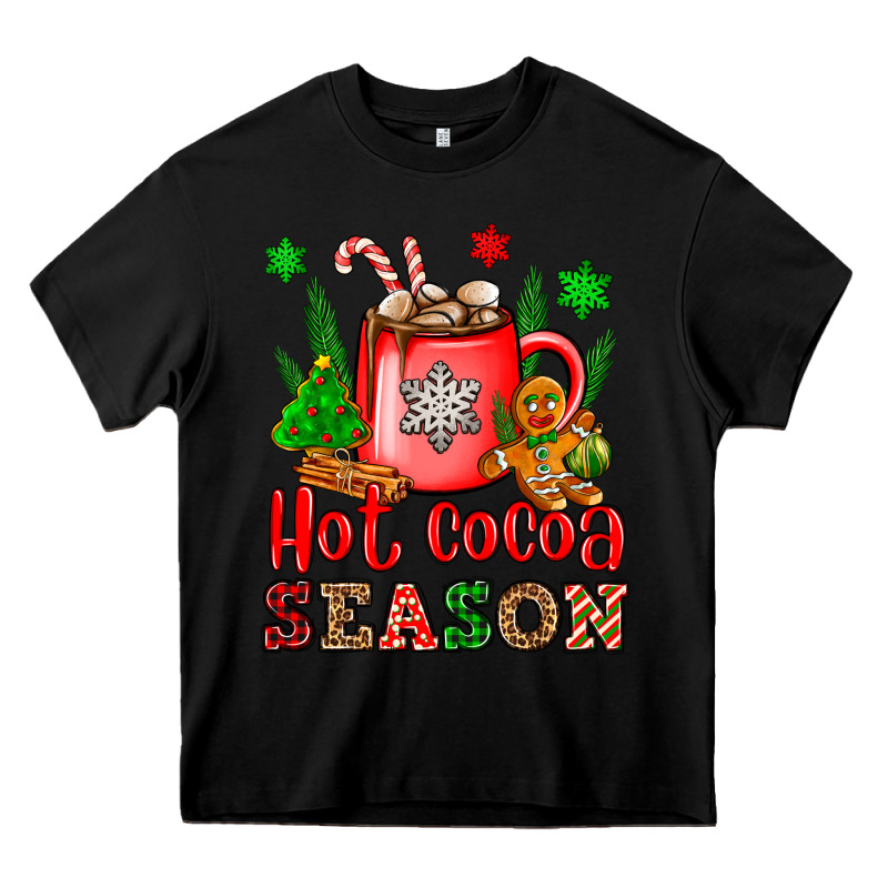Hot Cocoa Season Heavy Core Tee by OliviaCreatesArt | Teevron