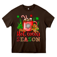 Chocolate Brown hot cocoa season Heavy Core Tee - OliviaCreatesArt