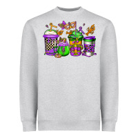 Heather Grey mardi gras crawfish coffee Heavyweight Sweatshirt - Jasminsmagicworld