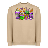 Mushroom mardi gras crawfish coffee Heavyweight Sweatshirt - Jasminsmagicworld