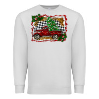Dove Grey Christmas Truck With Christmas Tree Premium Sweatshirt - RanaPortraitStore