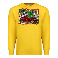 Lemon Christmas Truck With Christmas Tree Premium Sweatshirt - RanaPortraitStore