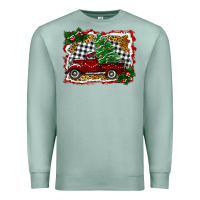 Christmas Truck With Christmas Tree Premium Sweatshirt | Teevron