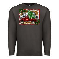 Smoke Christmas Truck With Christmas Tree Premium Sweatshirt - RanaPortraitStore