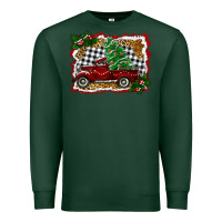 Sports Green Christmas Truck With Christmas Tree Premium Sweatshirt - RanaPortraitStore