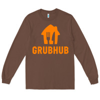 Chestnut Grubhub t-shirt Long Sleeve Tee - DesigneFamous