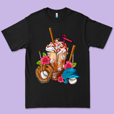 Baseball Frappe Premium Tee Designed By Fadigitalartstudio
