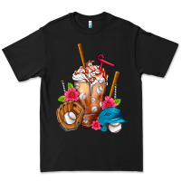 Black Baseball Frappe Premium Tee - FaDigitalArtStudio