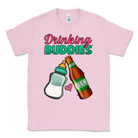 Bubblegum Pink Drinking Buddies Classic Tee - Jasminsmagicworld