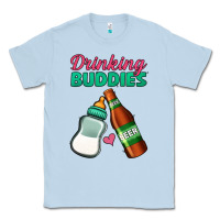 Dusty Blue Drinking Buddies Classic Tee - Jasminsmagicworld