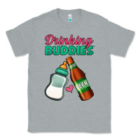 Heather Grey Drinking Buddies Classic Tee - Jasminsmagicworld