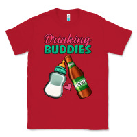 Red Drinking Buddies Classic Tee - Jasminsmagicworld