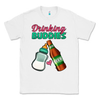 White Drinking Buddies Classic Tee - Jasminsmagicworld