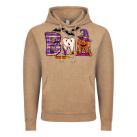 Vintage Coffee dental boo halloween Vintage Hoodie - LillyAllenDesigns