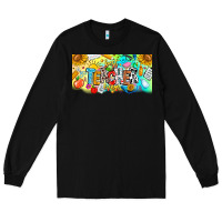 Black Best Teacher Ever Long Sleeve Tee - CowhideDigitalArt