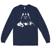 Navy darth vader Long Sleeve Tee - DesigneFamous