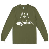 Army Green darth vader Long Sleeve Tee - DesigneFamous