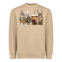 Mushroom skeleton coffee Heavyweight Sweatshirt - Jasminsmagicworld