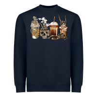 Navy skeleton coffee Heavyweight Sweatshirt - Jasminsmagicworld