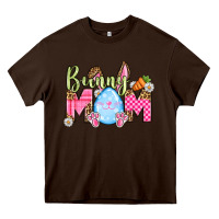 Chocolate Brown Easter Day Bunny mom Heavy Core Tee - OliviaCreatesArt