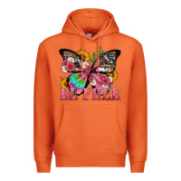 Carrot be free with butterfly and cactus flowers Premium Hoodie - Artiststas