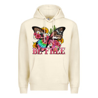 Sandshell be free with butterfly and cactus flowers Premium Hoodie - Artiststas