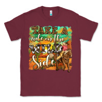 Burgundy take a ride on the wild side Classic Tee - OliviaCreatesArt