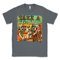 Charcoal Heather take a ride on the wild side Classic Tee - OliviaCreatesArt