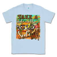 Dusty Blue take a ride on the wild side Classic Tee - OliviaCreatesArt