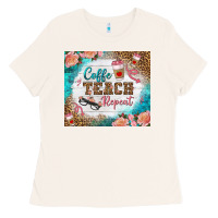 Bone coffee teach repeat tumbler Ladies Tee - BundleAndBundleShop