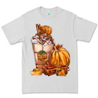 Dove Grey Pumpkin Spice Coffee Premium Tee - FaDigitalArtStudio