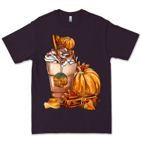 Plum Pumpkin Spice Coffee Premium Tee - FaDigitalArtStudio