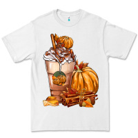 White Pumpkin Spice Coffee Premium Tee - FaDigitalArtStudio