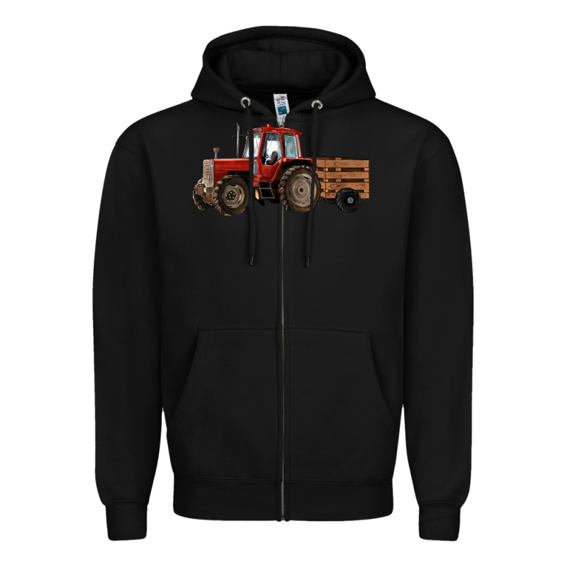 Farm Tractor Zipper Hoodie by RanaPortraitStore | Teevron