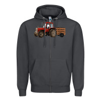 Smoke farm tractor Zipper Hoodie - RanaPortraitStore