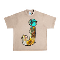 Farm Life Alphabet Lowercase Letters J Urban Heavy Tee | Teevron
