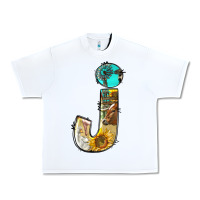 White farm life alphabet lowercase letters j Urban Heavy Tee - BundleAndBundleShop