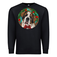 Black Christmas St. Bernard Premium Sweatshirt - RanaPortraitStore