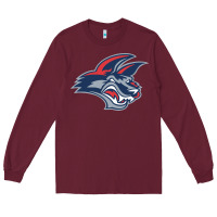 Burgundy elmira j4ckals Long Sleeve Tee - DesigneFamous