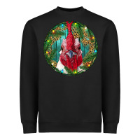 Black Roaster Head Christmas Heavyweight Sweatshirt - RanaPortraitStore
