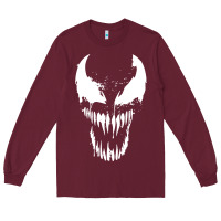 Burgundy venom classic Long Sleeve Tee - DesigneFamous